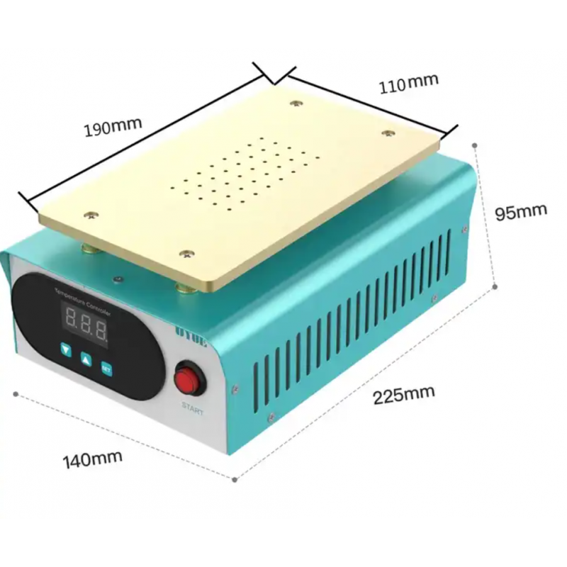 UYUE 946S+ 7 inch Phone Screen Separator 50-130 Degrees Heating Temperature Range Repair Machine Build-in Vacuum Pump