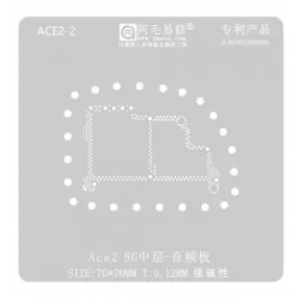 Amaoe 0.12mm Stencil Middle Layer Audio Board for OPPO OnePlus Ace2 5G BGA Reballing Stencil