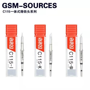 GSM-C115 Series Integrated Soldering Iron Tip For SMD Soldering Station C115 Welder Tips