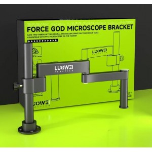 Luowei LW-017 /LW-017A 360° Rotating Folding Lifting Microscope Universal Metal Bracket Arm