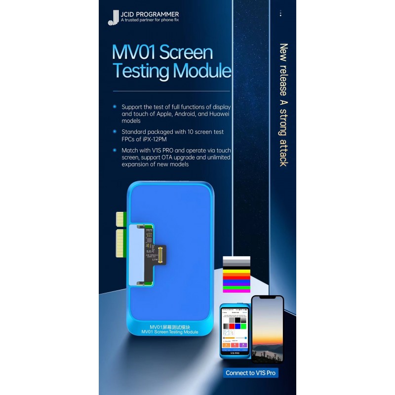 JCID MV01 Screen Testing Module For iPhone Samsung Android Phones