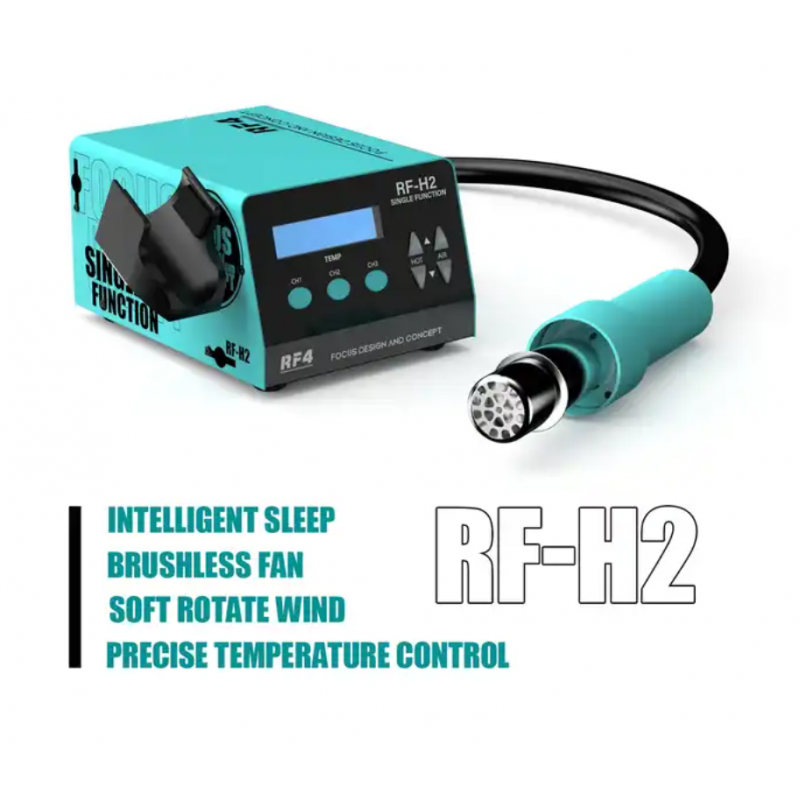 RF4 RF-H2 Automatic Sleep SMD BGA Hot Air Soldering Rework Station with Digital Screen Phone Desoldering Motherboard IC Tool