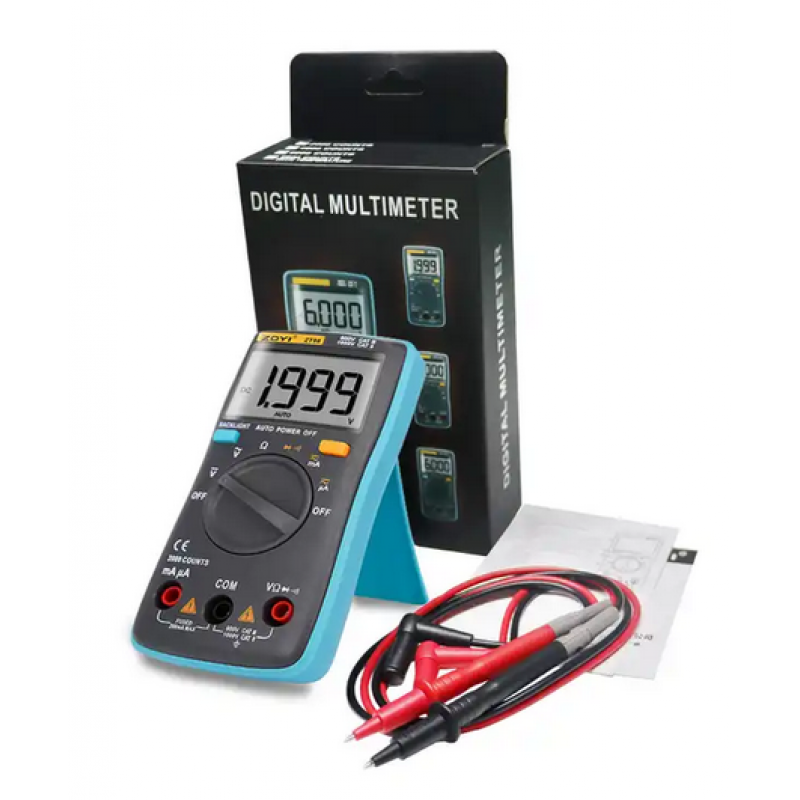 ZOYI ZT100 smart digital multimeter LCD AC multimeter 4000 counts auto range multimeter