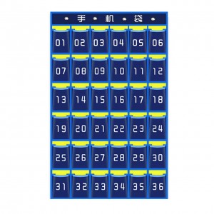 Cell Phone Navy Blue Pockets Hanging Organizer 