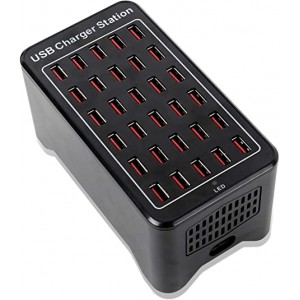 USB 10 15 20 25 30 60 Ports Power Adapter Charger Adapter
