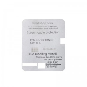 GSM-SOURCES Screen Cable(12mini/13/13mini/14/14pl) BGA Reballing Stencil 