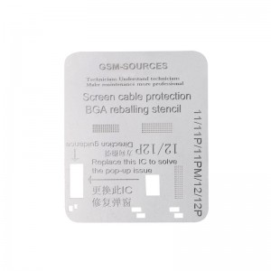 GSM-SOURCES 12-12PM LCD Screen Flex IC Reballing Stencil