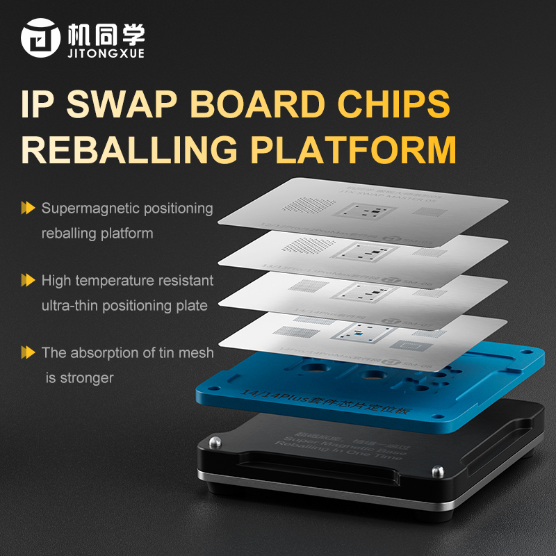 JTX Master Series Swap Board Chips Reballing Platform for iPhone 8- 14PM