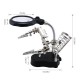 TE-801 Multi-Function LED Helping Hand Magnifier With Soldering Stand