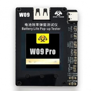 OSS W09 Pro V3 Battery Life Data Efficiency Repair Pop-Up Tester No External Cable for iPhone 11 to 15 Series