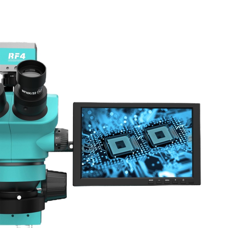 RF4 RF-7050TVD2-2KC2-S010 stereo trinocular zoom mobile repair 2K FULL HD camera 7-50x microscopes with display screen