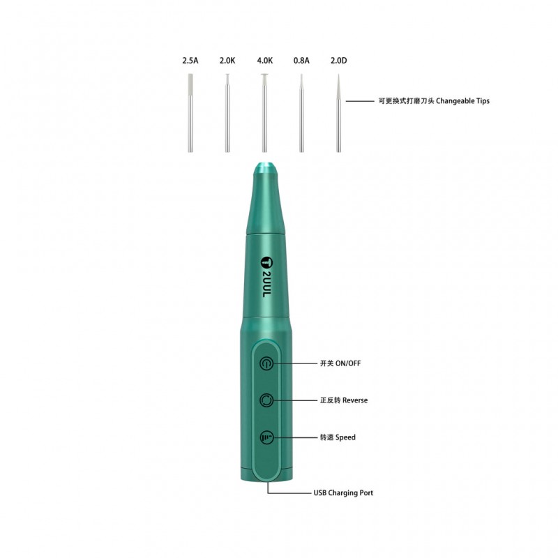 2UUL  Chargeable Polish Drill Pen for Phone Repair