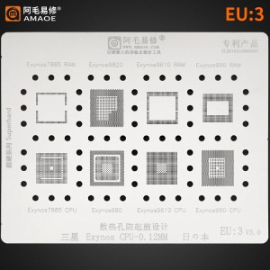 Amaoe EU3 Stencil  For Samsung Exynos Bag IC Reballing 