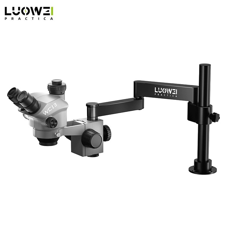 Luowei WCI3 7.0-50X Trinocular microscope with 360 degree rotating microscope stand for mobile phone repair
