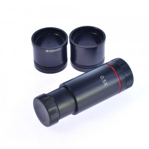 23.2mm 30mm 30.5mm Video Microscope Camera 0.5X C-Mount Lens Adapter