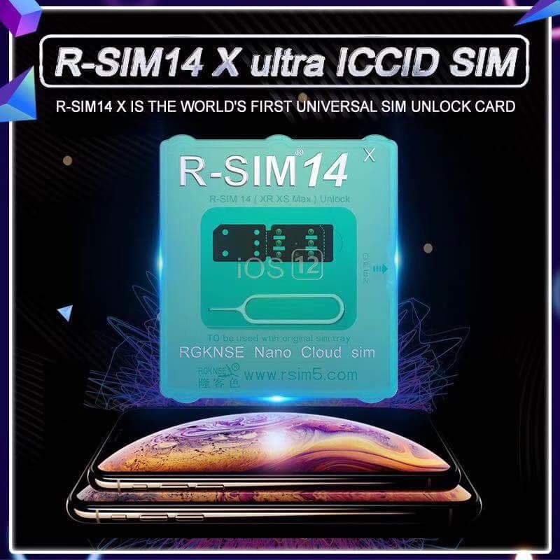 RSIM 14 X Universal SIM Unlocking Card for iPhone XR / XS / MAX / X / 8 / 8 Plus / 7 / 7Plus / 6S / 6S Plus / 6 / 6 Plus / 5 SE / 5S