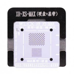 WL High-Quality PCIE Baseband IC Chip BGA Reballing Stencil Plant Tin Steel Net With Fixed Plate For IPhone Xs / Xs Max / XR