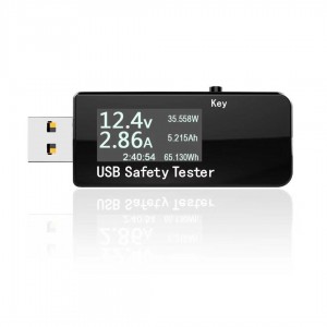 USB CHARGER TESTER BLACK 