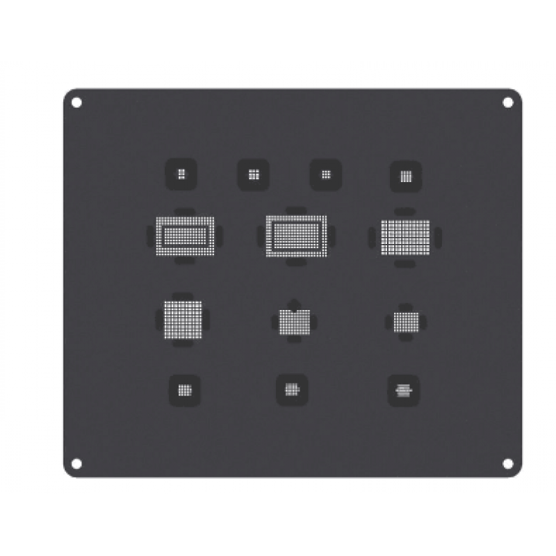 QianLi Power Logic Module 3D BGA Reballing Black Stencil For IPhone 8 / 7 / 6S / 6 / 5S