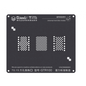 QianLi Universal Hard Disk Module NAND 3D BGA Reballing Black Stencil For IPhone 8 / 7 / 6S /6