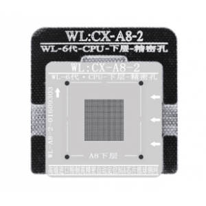 WL High-Quality A8 CPU Lower Tin Plate Steel Net BGA Reballing Stencil With Fixed Plate For IPhone 6 6Plus