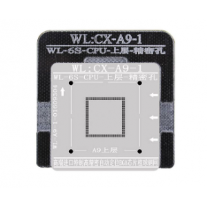 WL High-Quality A9 CPU Upper Tin Plate Steel Net BGA Reballing Stencil With Fixed Plate For IPhone 6S / 6S Plus