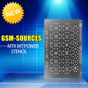 0.12MM MTK MT1 Series Power IC BGA Reballing Stencil 