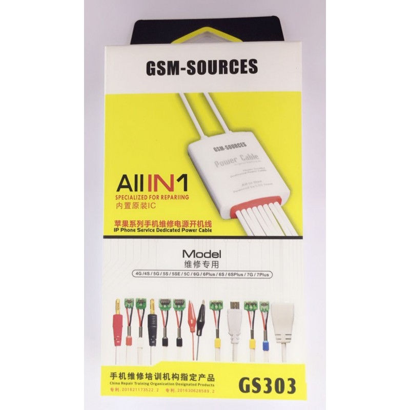 GS303 POWER CABLE SUPPORT IP 4 TO IP7 PLUS