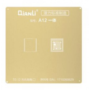 QianLi CPU BGA Reballing Gold Stencil Net for iPhone A12